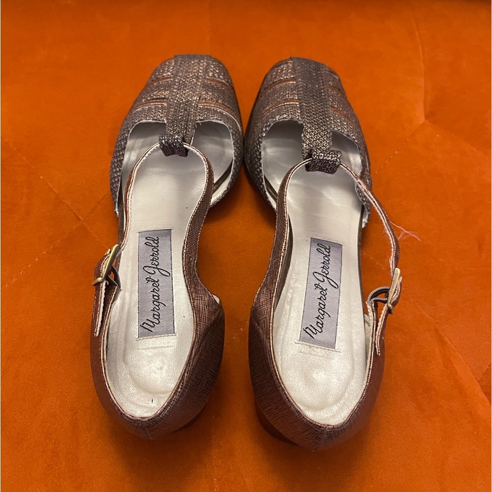 Margaret Jerrold Brown Mary Jane T-strap Shoes - Picture 7 of 8